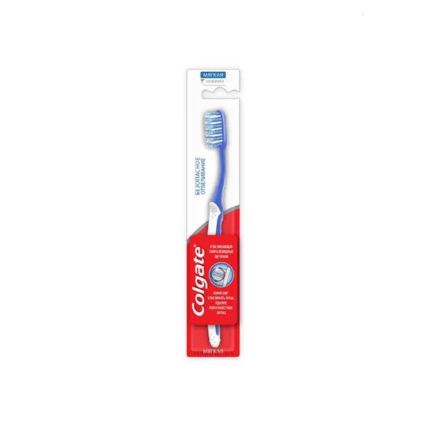 %Зубна щітка Colgate відбілююча м'яка