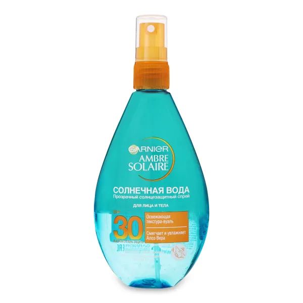 %Спрей сонцезахисний Garnier Ambre Solaire двофазний SPF30 150 мл
