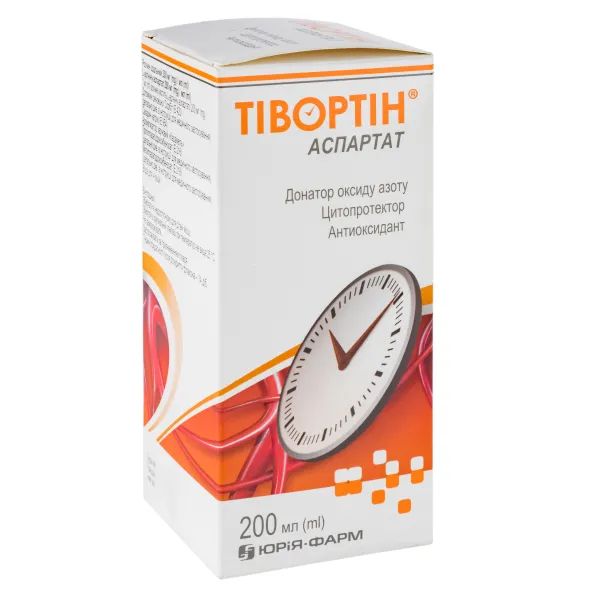 %Тівортін аспартат розчин оральний флакон 200 мл