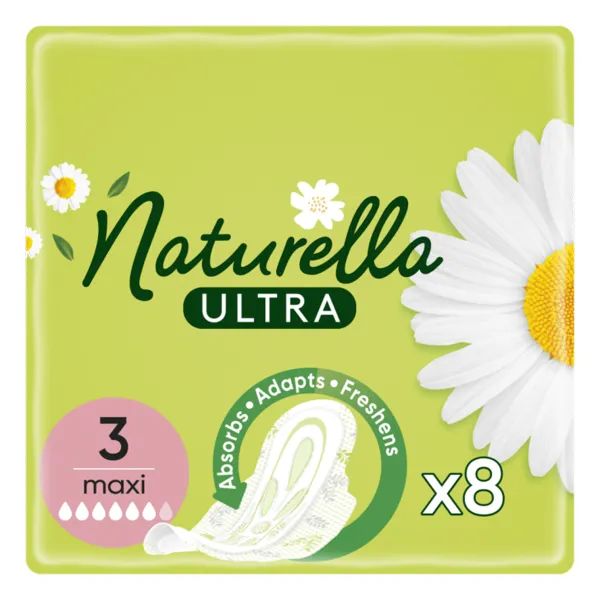 %Прокладки гигиенические Naturella Camomile Ultra Maxi №8
