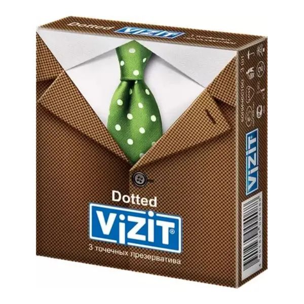 %Презервативы Vizit с пупырышками №3