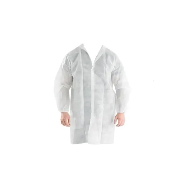 %Халат медицинский посетителя xxl белый 120x158