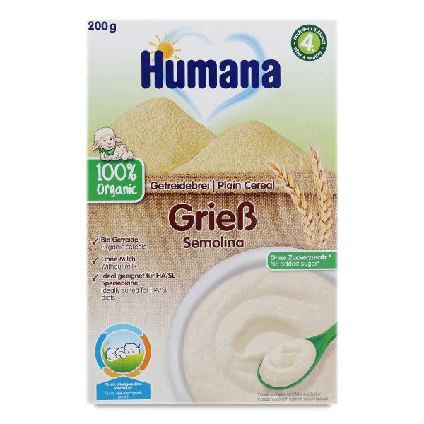 %Безмолочная каша пшеничная Humana 200 г