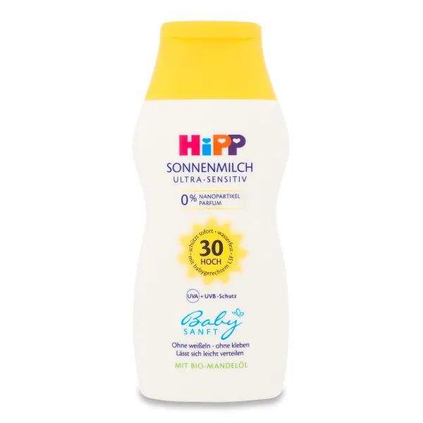 %Солнцезащитное молочко HiPP Babysanft SPF30 200 мл