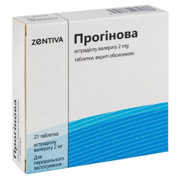 %Прогінова таблетки вкриті оболонкою 2 мг №21
