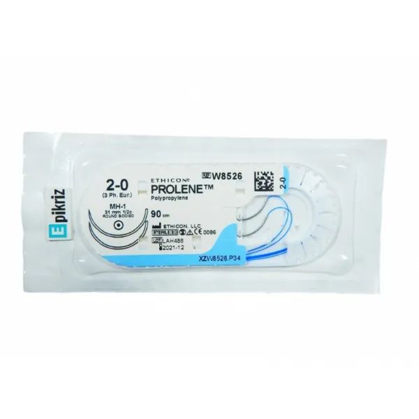 %Prolene w8557 4/0 90 см 2 иглы 17 мм колющие