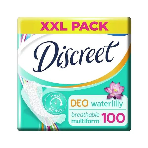 Прокладки гігієнічні щоденні Discreet Multiform deo water lily №100