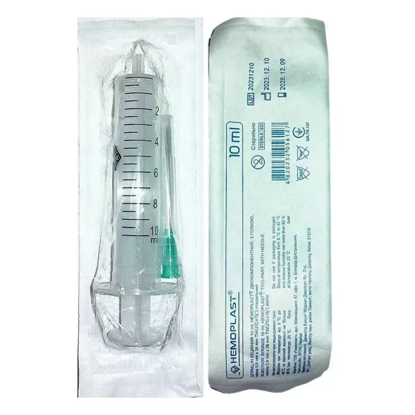 %Шприц одноразовый стандарт 10 мл №100