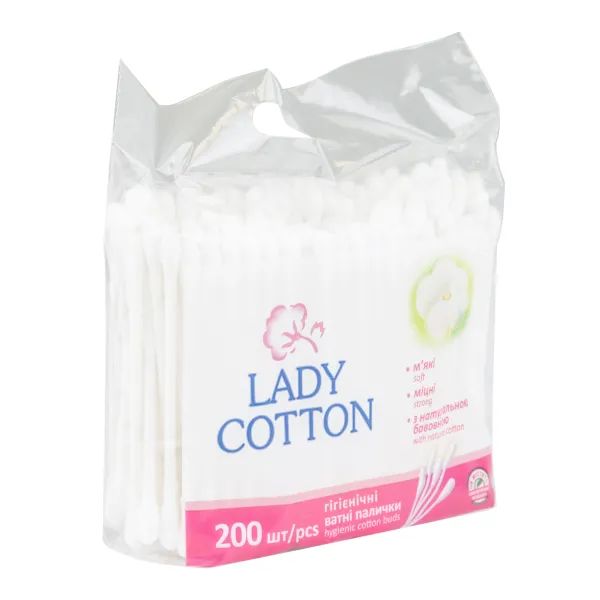 %Ватные палочки Lady Cotton пакет №200