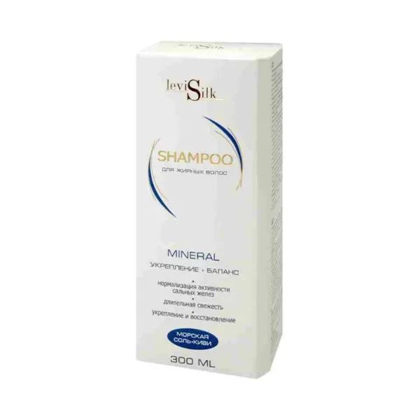 %Мінеральний шампунь для жирного волосся LeviSilk 300 мл