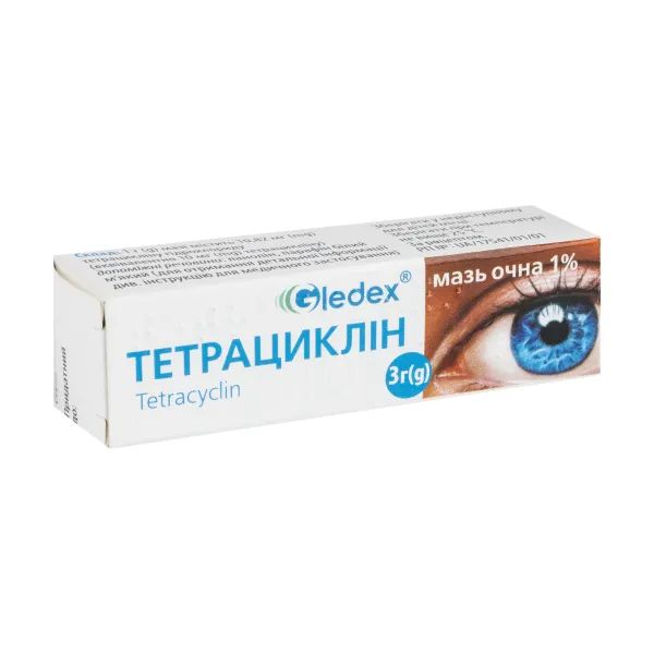 %Тетрациклин мазь глазная 1% туба 3 г