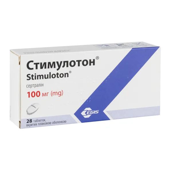 Стимулотон таблетки покрытые оболочкой 100 мг блистер №28