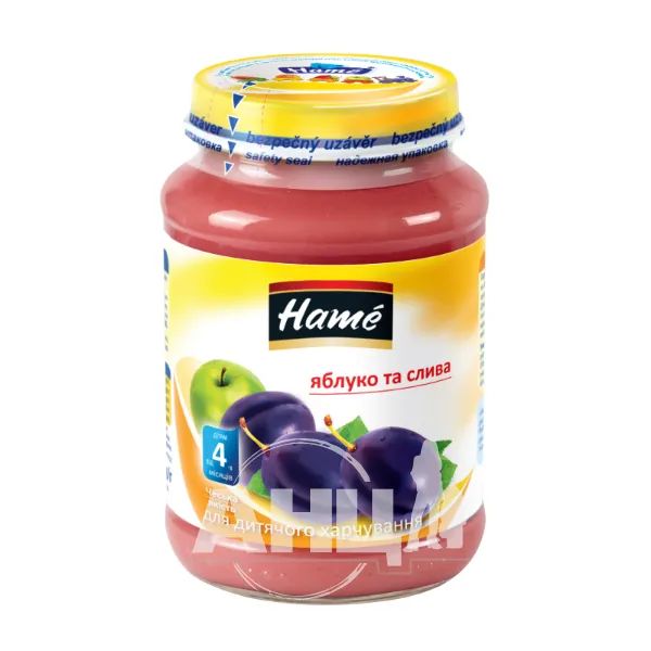 %Пюре Hame яблуко-слива Bio 190 г