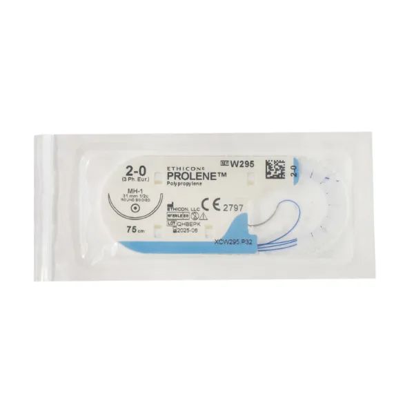 %Prolene w295 2/0 75 см голка 30 мм колюча