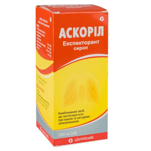 %Аскоріл Експекторант сироп флакон пластиковий 200 мл