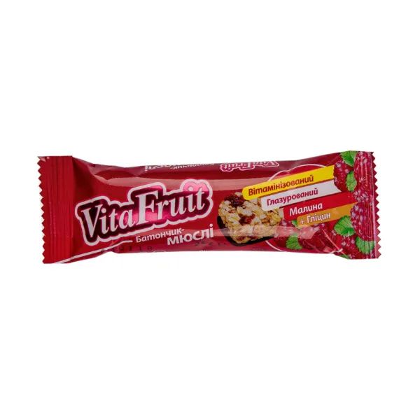 %Батончик-мюсли VitaFruit малина+глицин 25 г