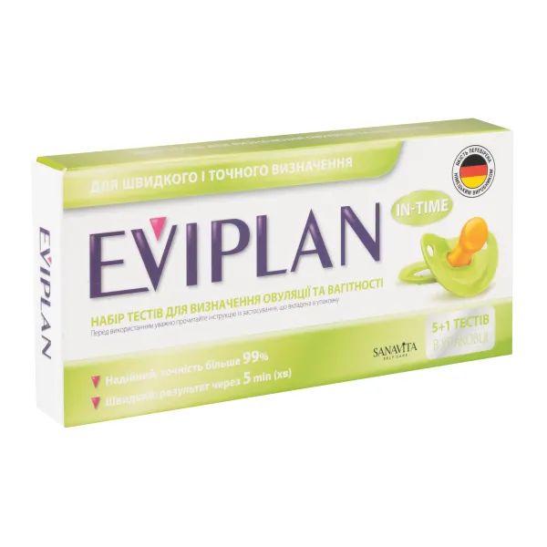 %Тест-полоска для диагностики овуляции Eviplan lh ovulation test №5