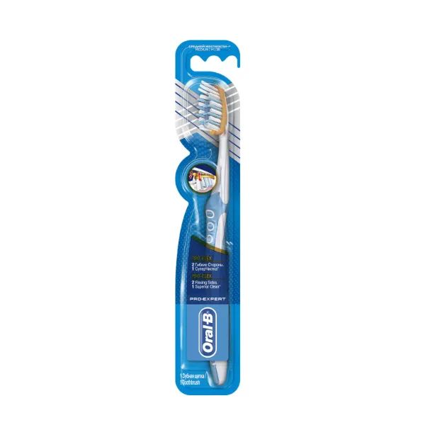 %Зубная щетка Oral-B Pro Expert Clinic Line pro-flex средняя