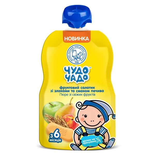 Пюре Чудо-Чадо фруктовий салатик з печивом 90 г