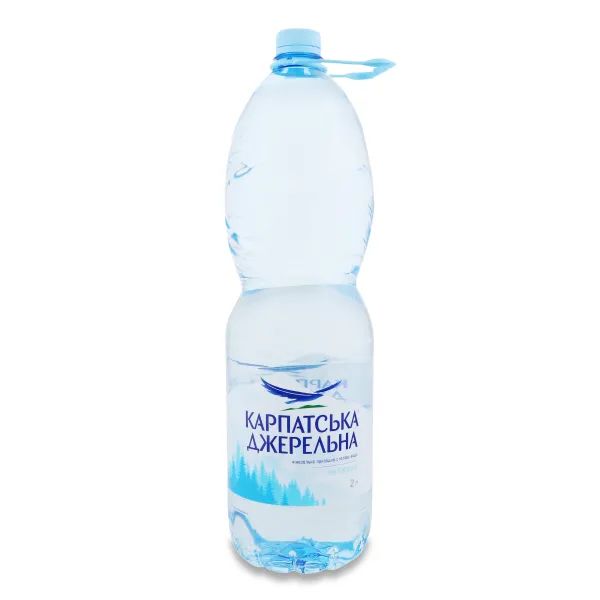 %Вода мінеральна Карпатська Джерельна негазована 2 л