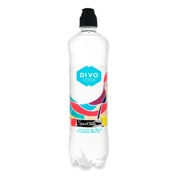 %Вода мінеральна Divo негазована спорт 0,7 л