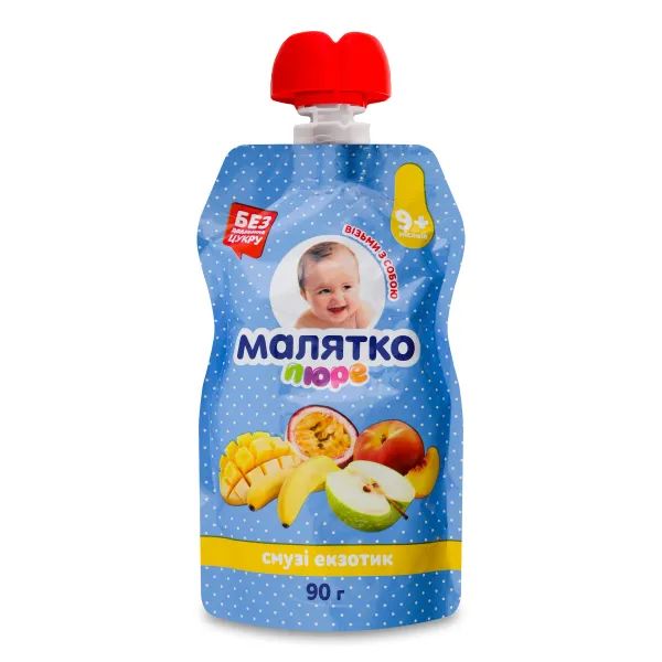 %Пюре Малятко смузи экзотик 90 г