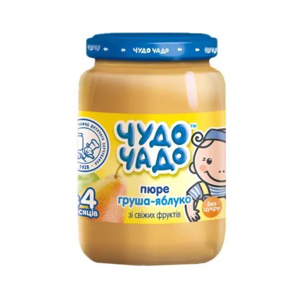 %Пюре Чудо-Чадо яблоко и груша без сахара 170 г