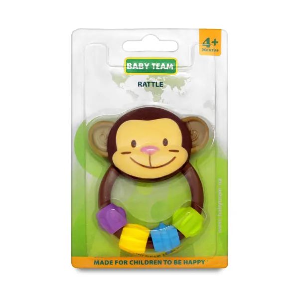 %Іграшка брязкальце Baby team 8403 улюблені звірята