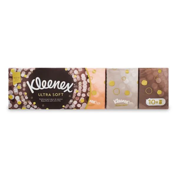 %Носовые платки Kleenex Ultra Soft Mini №10х15