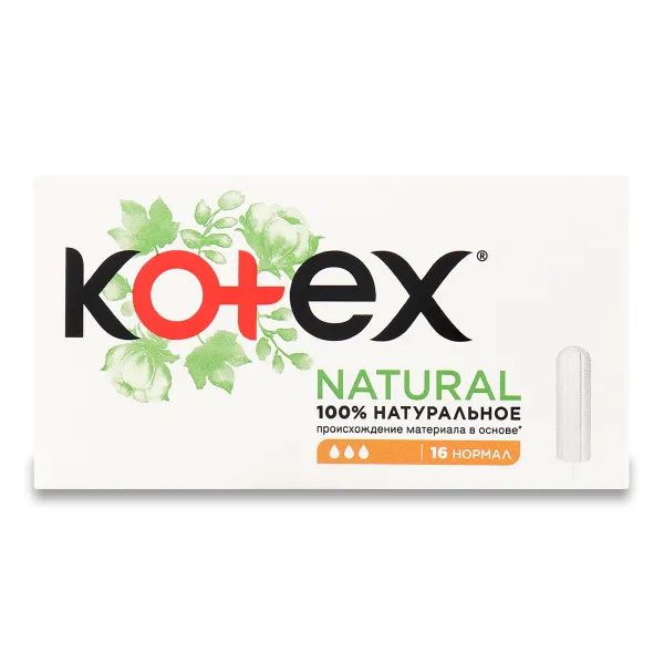%Тампоны Kotex Natural нормал №16