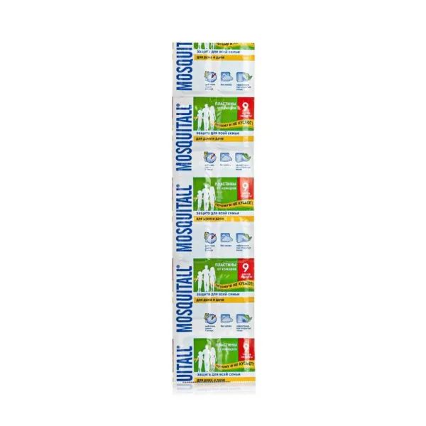 %Пластины Mosquitall Защита для всей семьи от комаров №10+2