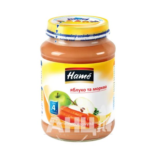 %Пюре Hame яблоко-морковь 190 г