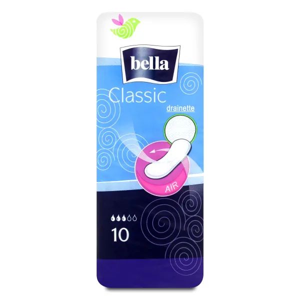 %Прокладки женские гигиенические Bella Classic Drainette №10