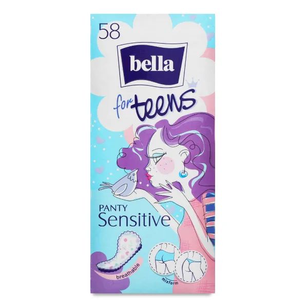 %Прокладки гигиенические Bella Panty for Teens Sensitive №58