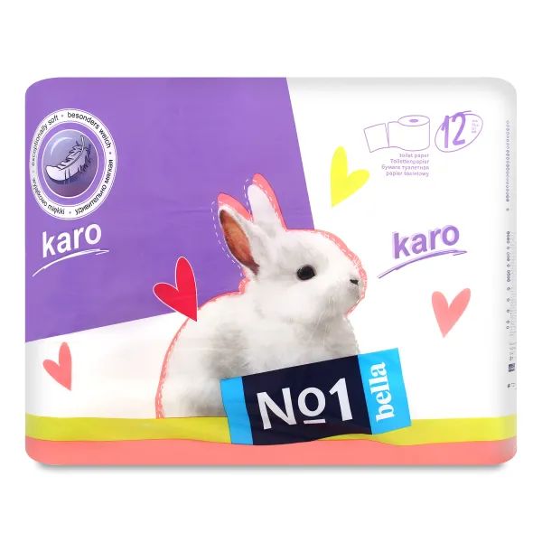%Туалетний папір Karo ролик біла №12