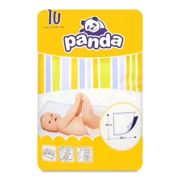 %Пеленки детские Panda 60х60 см №10