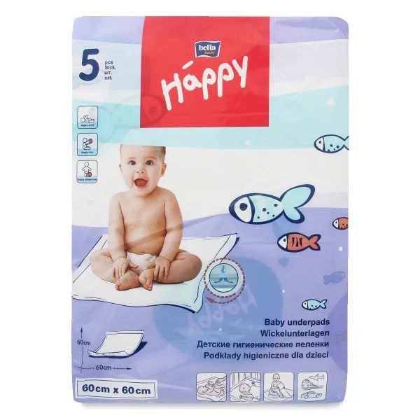 %Пеленки для младенцев Bella Baby Happy 60 см х 60 см №5