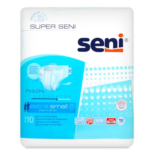 %Підгузки для дорослих Super Seni extra small №10
