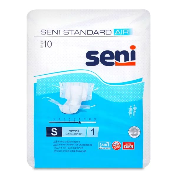 %Підгузки для дорослих Seni Standard Air small №10