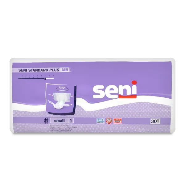 %Подгузники для взрослых Seni Standard Plus Air small №30
