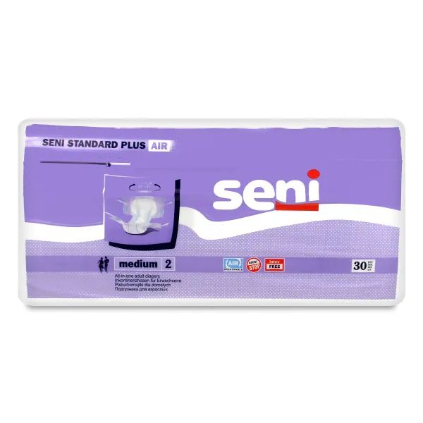 %Підгузки для дорослих Seni Standard Plus Air medium №30
