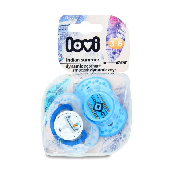 %Пустушка силіконова Canpol Babies 22/856 динамічна 3-6 міс lovi indian summer для хлопчиків №2