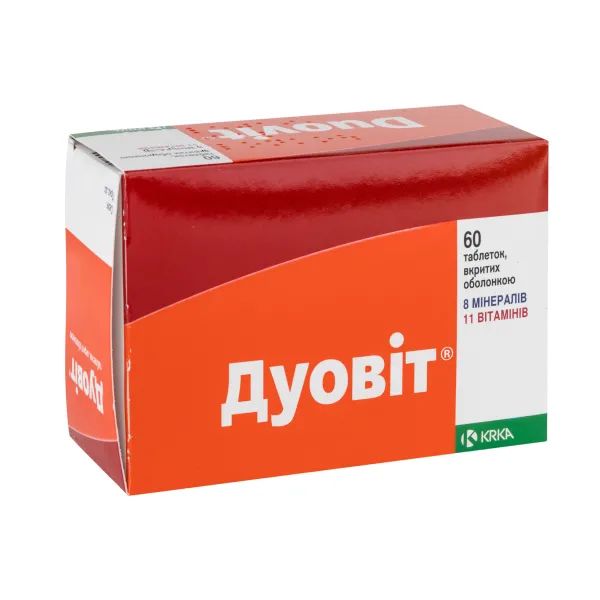 %Дуовит таблетки покрытые оболочкой комби-упаковка №60