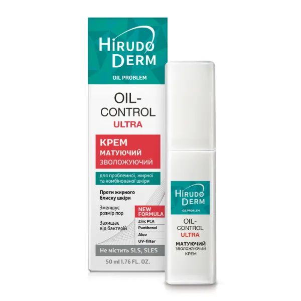 Крем увлажняющий матирующий Oil-control ultra hirudo derm oil problem 50 мл