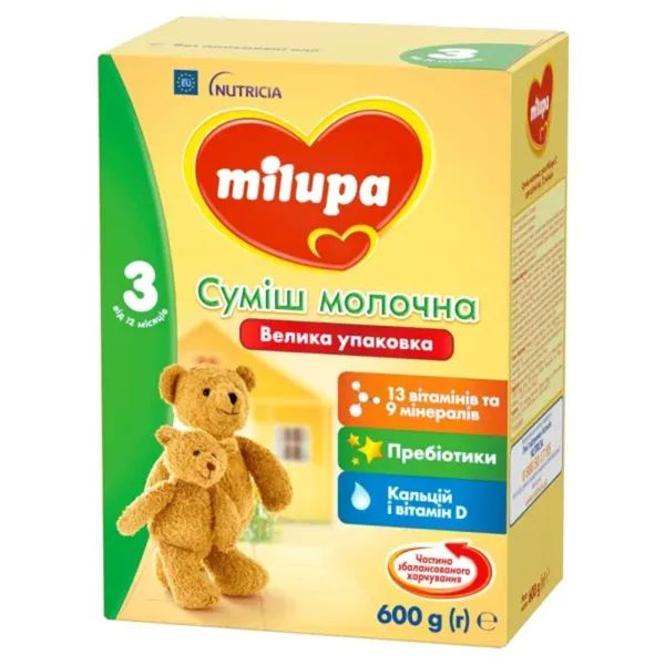 %Молочна суміш Milupa Дитяче молочко 3 600 г