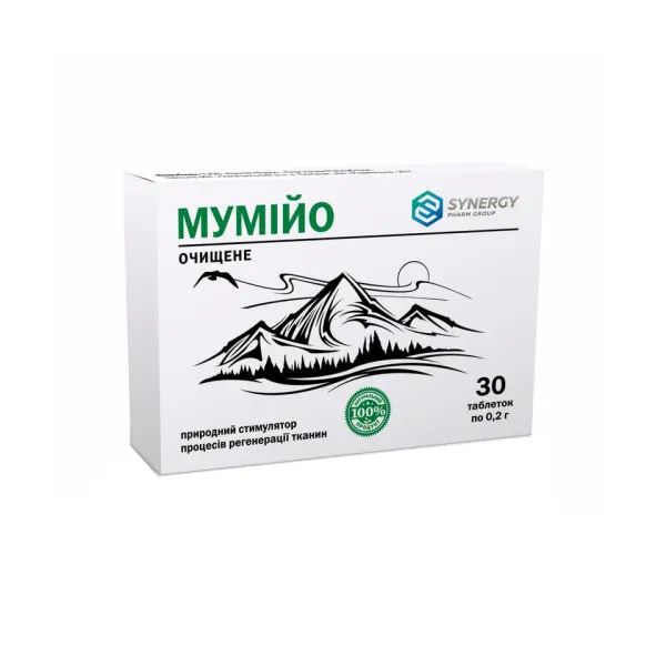 %Мумие очищенное таблетки 0,2 г №30