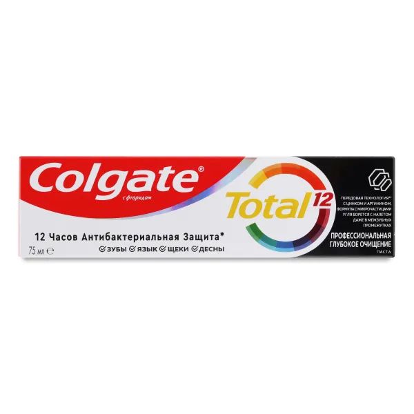 Зубна паста Colgate Total 12 професійне глибоке чищення 75 мл