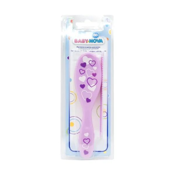 %Гребінець і щітка Baby-Nova 33113 з декором