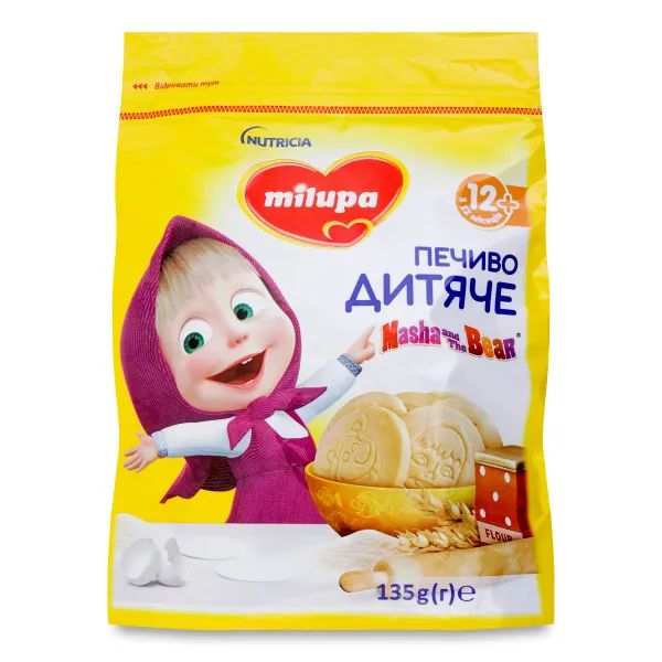 %Дитяче печиво Milupa Маша та Ведмідь 135 г