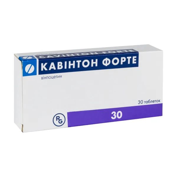 %Кавинтон форте таблетки 10 мг №30